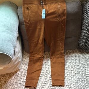Brown High-Waisted Pants